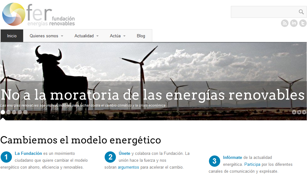La Fundación Renovables también dice no a la moratoria del Gobierno La Fundación Renovables también dice no a la moratoria del Gobierno