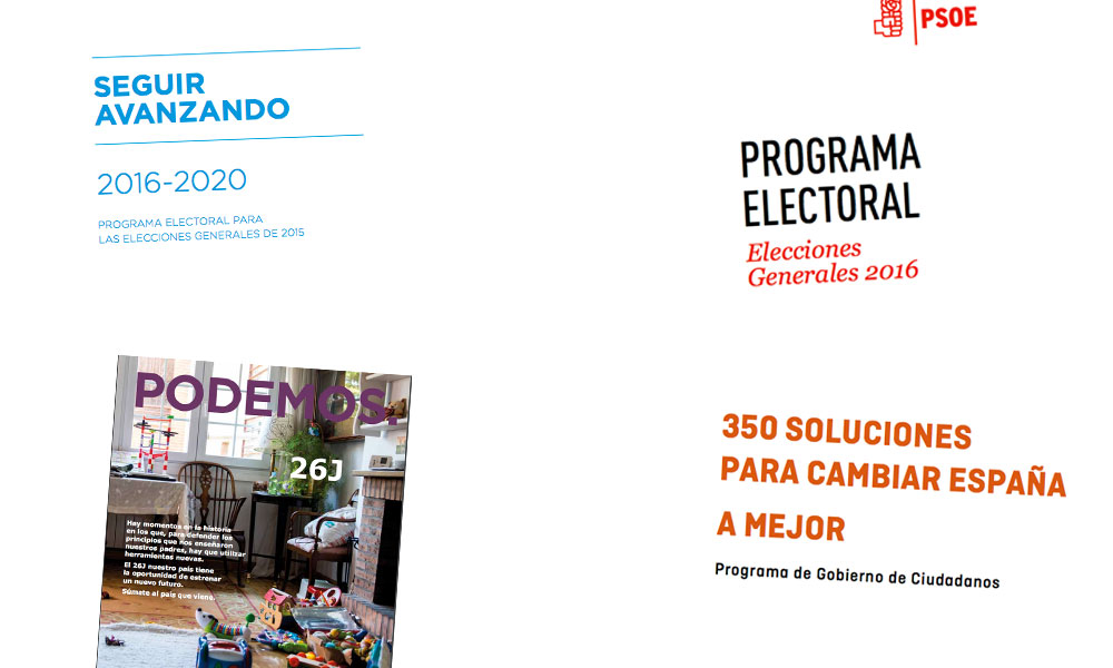 programas electorales partidos políticos 2016 medio ambiente ecología