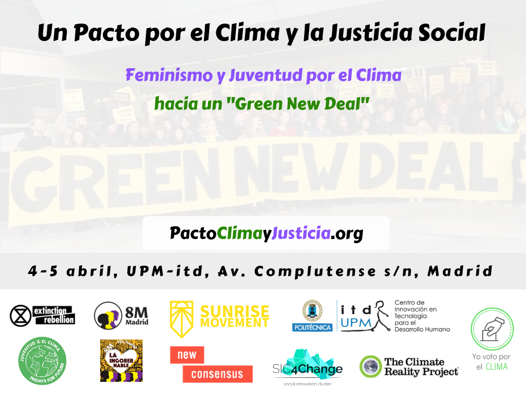 Pacto por el clima Madrid Green New Deal SIC4Change