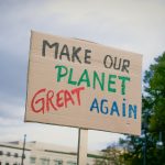 Pancarta Cambio climático