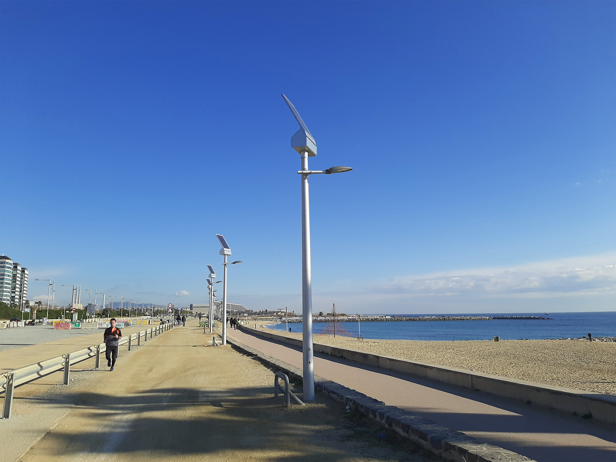 iluminación solar sostenible