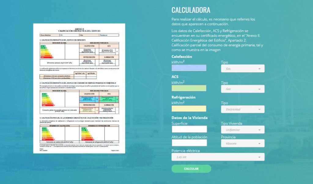 Calculadora Energética