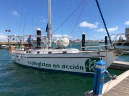 Barco diosa maat de ecologistas en acción campaña 2021