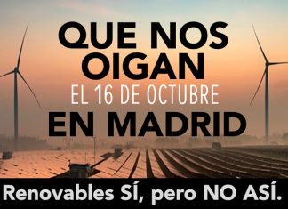 Aliente manifestación Madrid transición energética