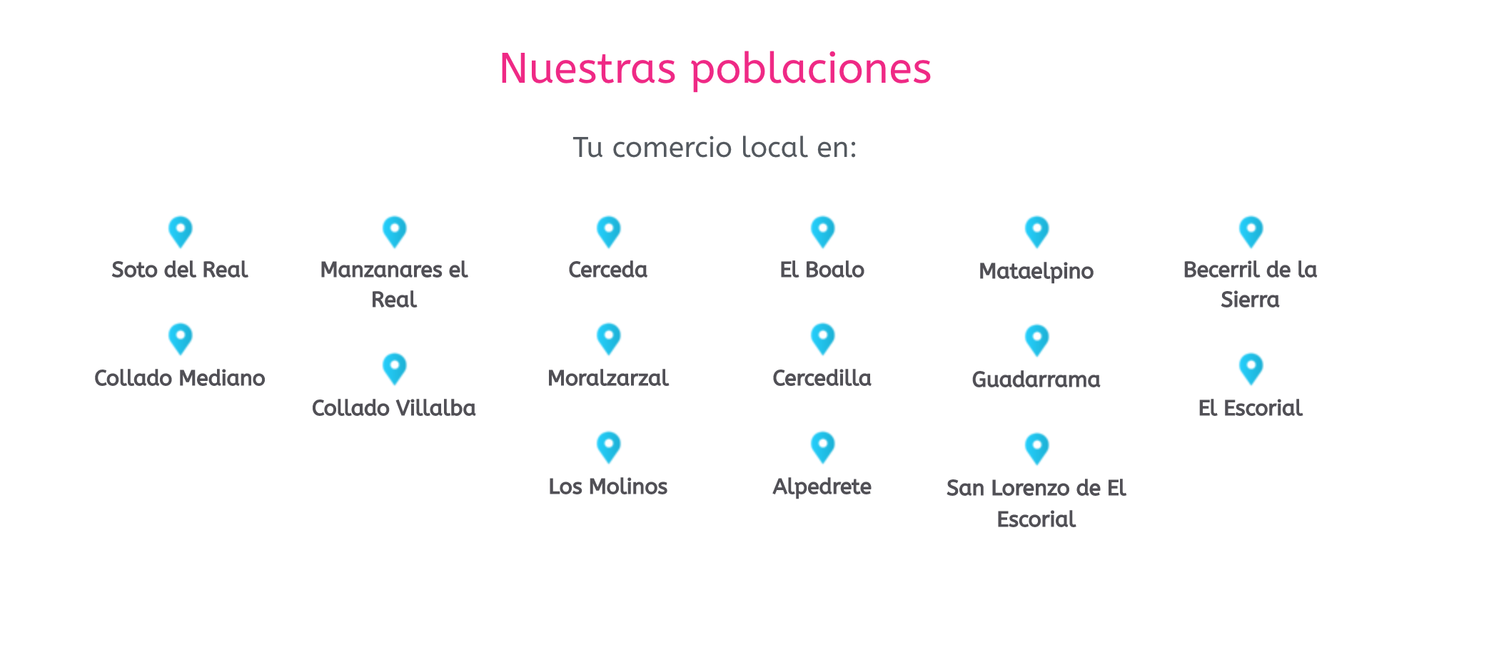 panneo pueblos sierra madrid app comercio