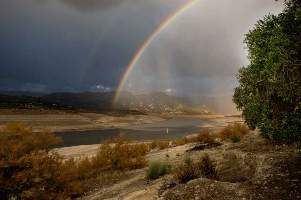 Paisaje arcoíris Andalucía
