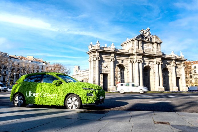 Uber Green Madrid vehículo eléctrico