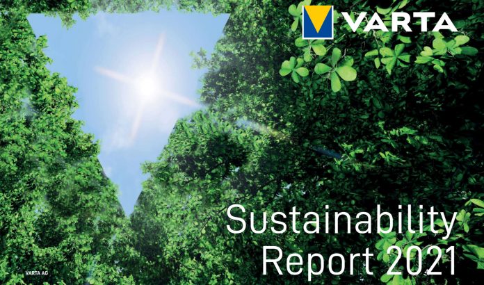 VARTA sustainability report 2021 - informe sostenibilidad