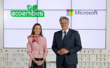 Reunión entre la CEO de Ecoembes y presidente de Microsoft