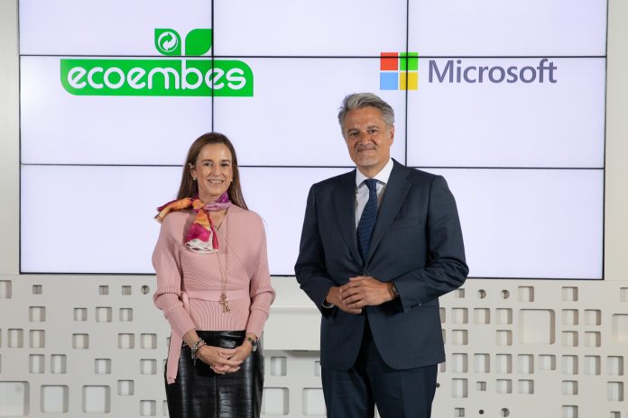Reunión entre la CEO de Ecoembes y presidente de Microsoft