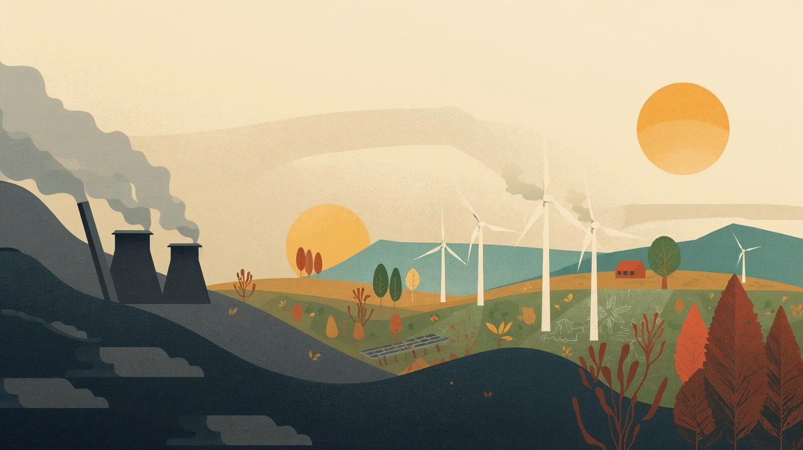 Transición del carbón a las energías renovables