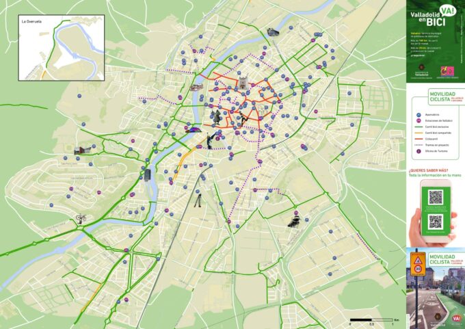 Carriles bici Valladolid. Imagen de GOECYL