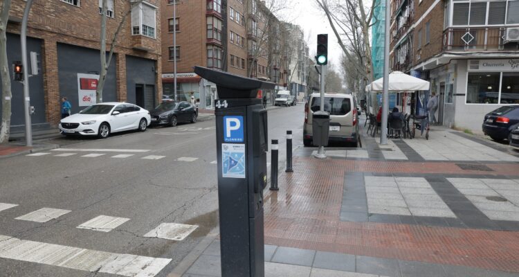 Parquímetros en el barrio de Comillas de Madrid